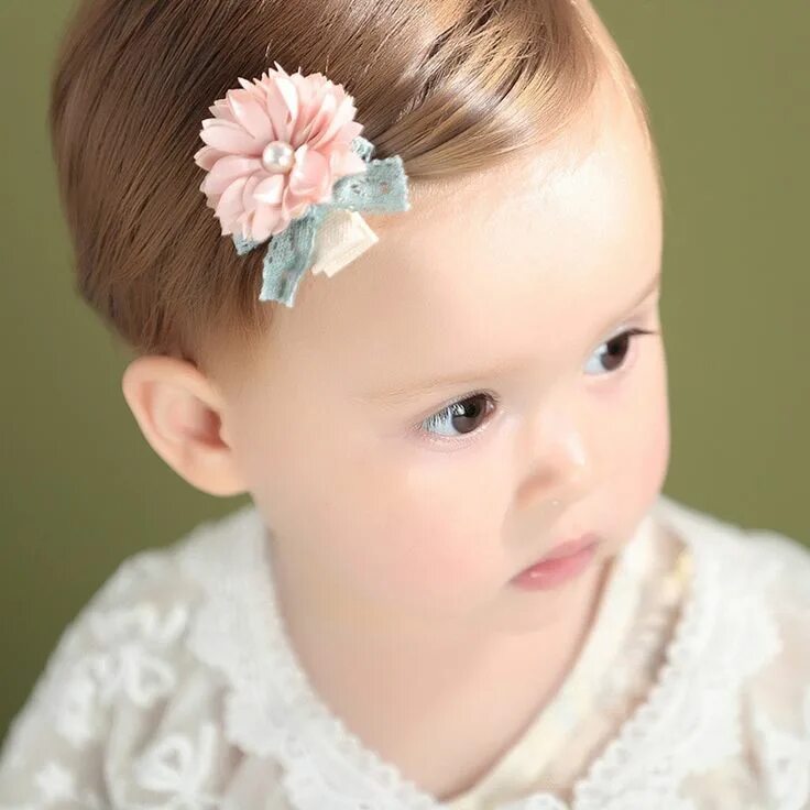 Прическа на 1 год Angel neitiri New Style Korean-style CHILDREN’S Hair Accessories Flower Pearl Gi