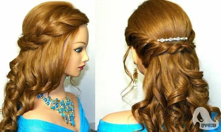 Прическа на бал Макияж, Прическа дня " Макияж. Прически. Женский журнал. Prom hairstyles for lon