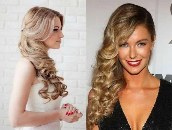 Прическа на бок кудри средние волосы Frisuren für lockiges Haar - Mode und Kleidung Frisuren für lockiges haar, Locki