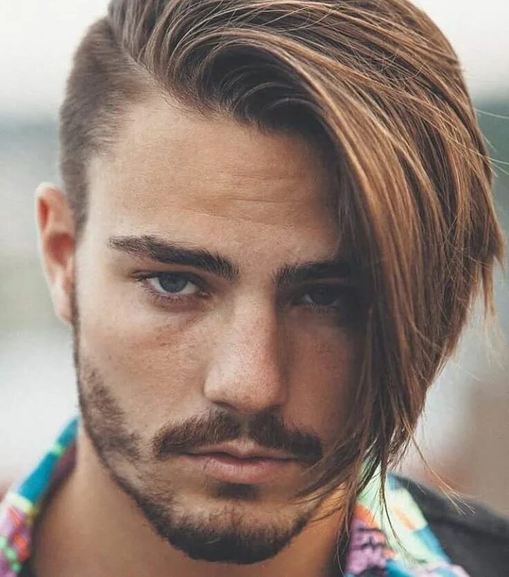 Прическа на бок мужская длинная Instagram post by Lucas Theophil Ehly * May 5, 2016 at 5:57pm UTC Men hair color