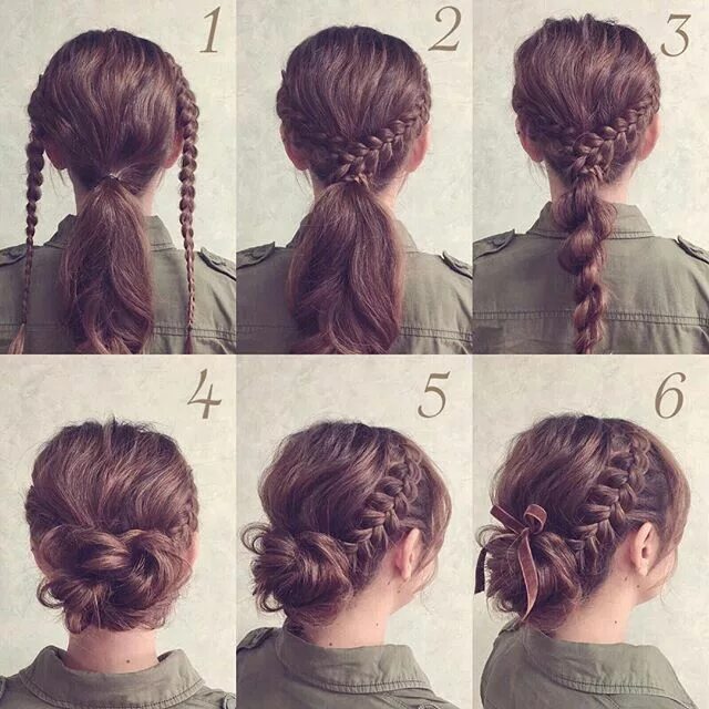 Прическа на день учителя легкие для девочек Braided updo for hair hair ideas #die for #geflocht Braided hairstyles updo, Laz