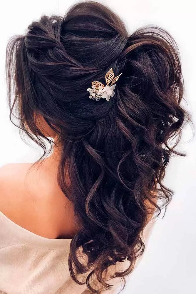 Прическа на длинные черные волосы 39 Best Hairstyles for Weddings and Prom Night Long hair styles, Hair styles, We