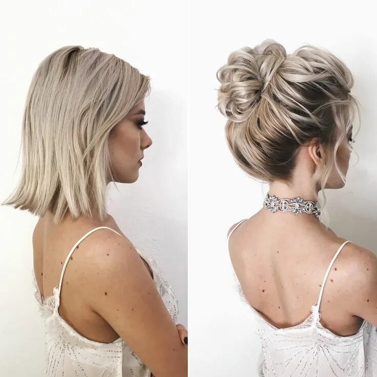 Прическа на длинные короткие волосы hair color trends 2019, long hairstyles ideas, wedding hairstyles, hai. Penteado