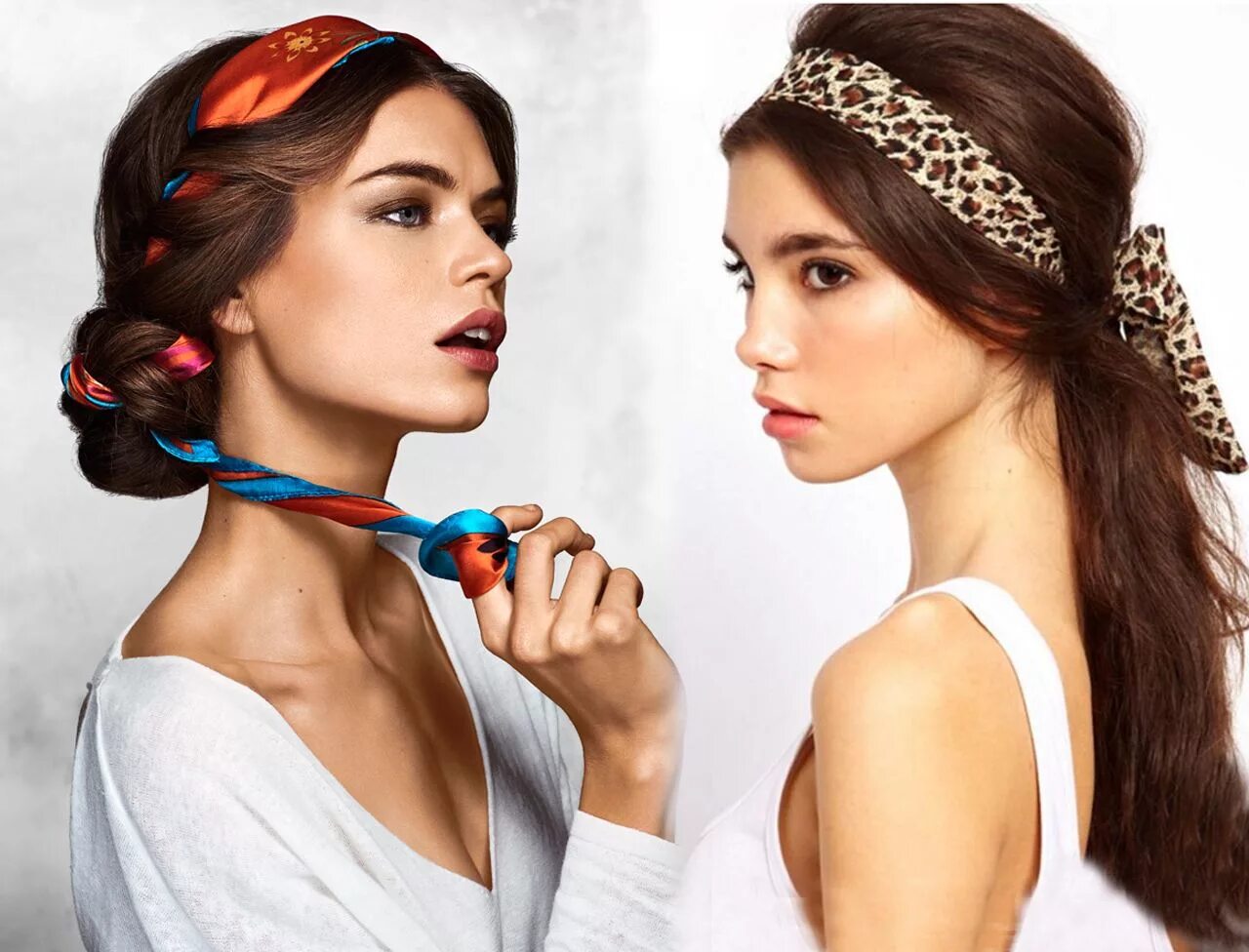 Прическа на длинные на повязку 20 idées coiffure à réaliser avec un foulard Coiffure avec foulard, Foulard chev