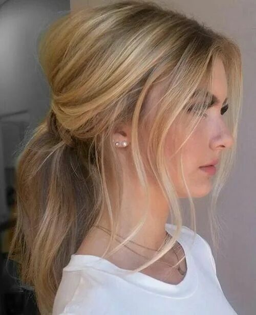 Прическа на длинные негустые волосы 10 Lovely Ponytail Hair Ideas For Long Hair - Page 67 of 70 - HairPush Messy pon