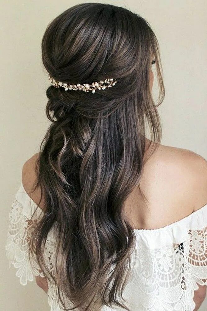 Прическа на длинные распущенные прямые Pinterest Wedding Hairstyles Ideas 2024 Guide Down hairstyles for long hair, Wed