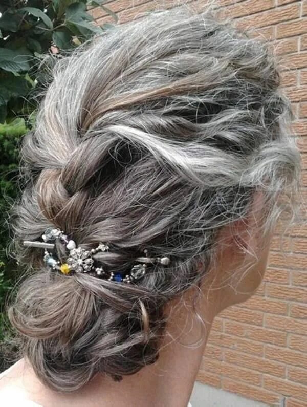 Прическа на длинные седые волосы 90+ Elegant and Beautiful French Braid Ideas Shampoo for gray hair, Gorgeous gra