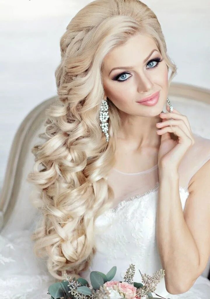 Прическа на длинные светлые 21 Eye-Catching Wedding Hairstyles Wedding hairstyles for long hair, Bridal hair