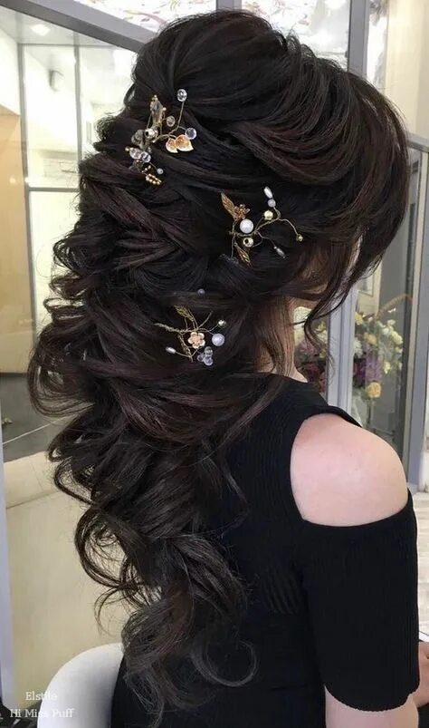 Прическа на длинные тяжелые волосы Long Layered Wavy Hairstyles 2019 in 2024 Beautiful hair, Wedding hairstyles for