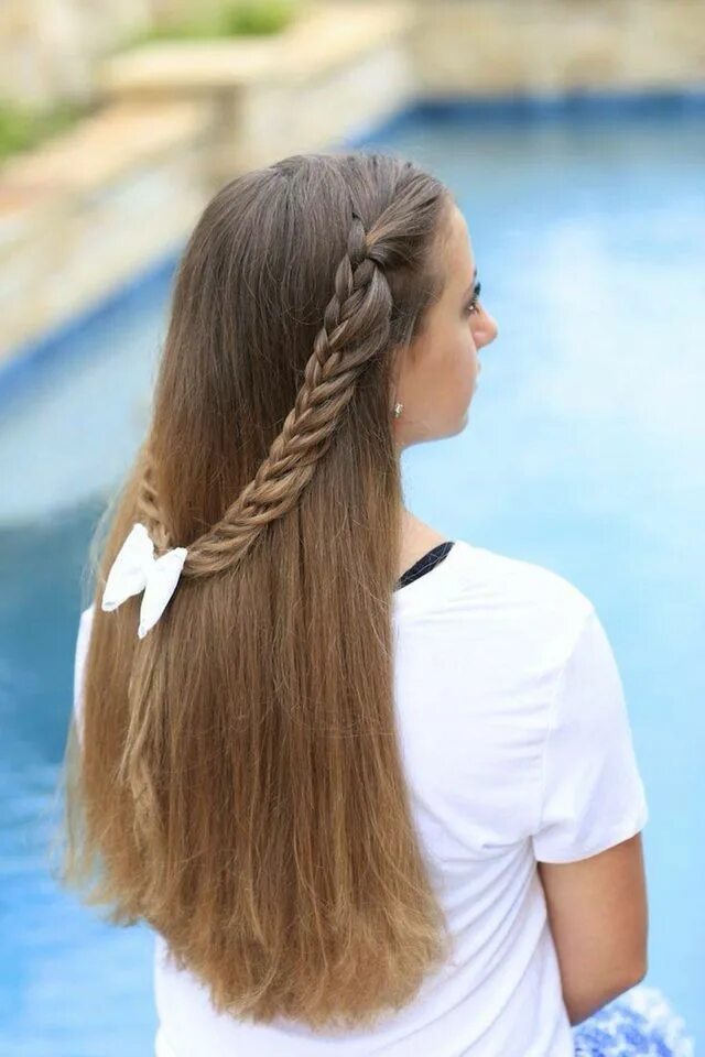 Прическа на длинные волосы 1 класс Pin by ♕ ☆ ♡ QueenL ♡ ☆ ♕ on Hair ideas ✨ ✨ Cute blonde hair, Hair styles, Cute 