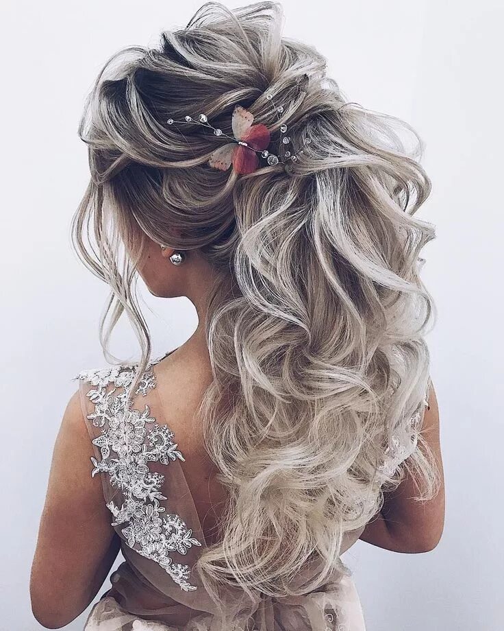 Прическа на длинные волосы 2024 Long wedding hairstyles and updos from @ellen_orlovskay #weddings #hairstyles #h