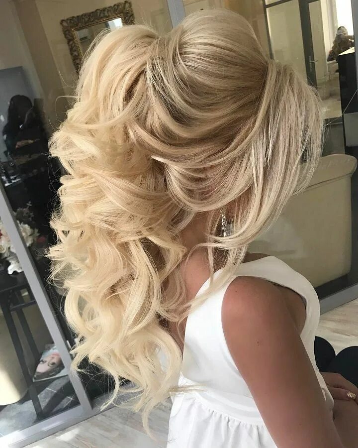 Прическа на длинные волосы блондинка Beautiful Bridal hairstyle for long hair to inspire you Wedding hair inspiration