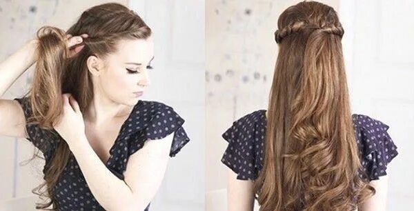 Прическа на длинные волосы быстро распущенные Three everyday twisted hairstyles to try Easy hairstyles for long hair, Long hai