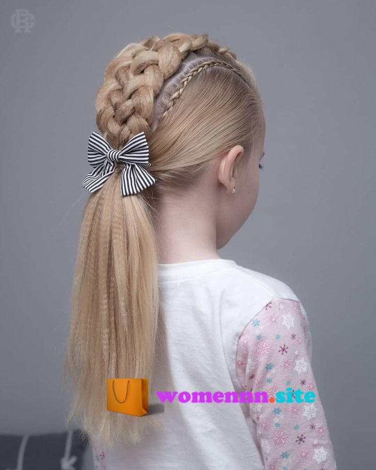 Прическа на длинные волосы девочке хвост new photos 160 Braids Hairstyle Ideas for Little Kids (With images) Kids hairsty