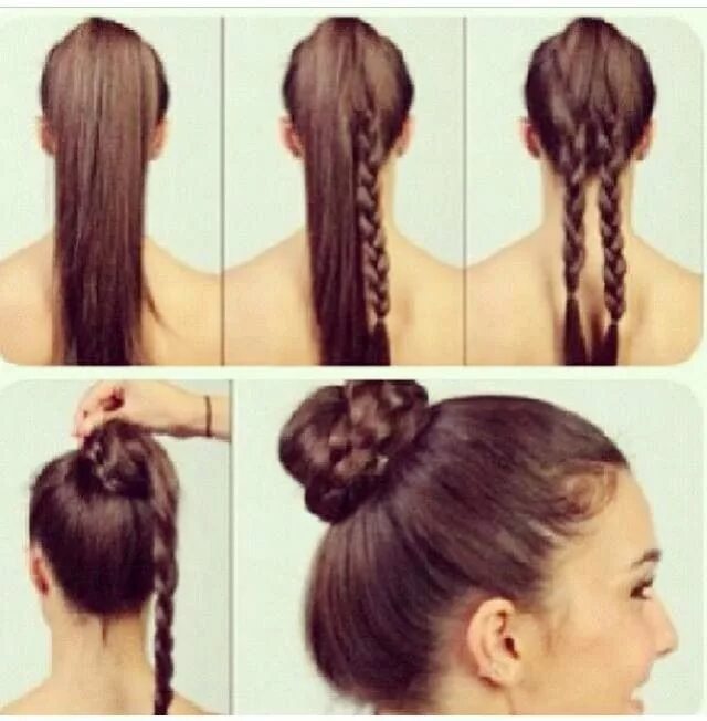 Прическа на длинные волосы девушке быстро easy ways to do your hair for school Hair and makeup tips, Hair styles, Dance ha