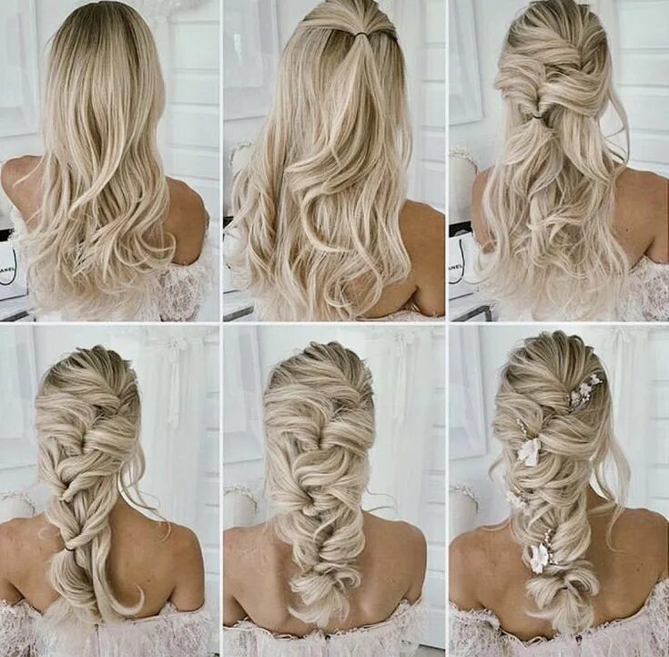 Прическа на длинные волосы дома самой Pin on Wedding Hairstyles Wedding hairstyles tutorial, Bride hairstyles for long