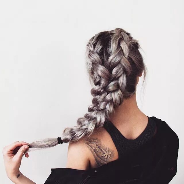 Прическа на длинные волосы две косички Instagram photo by Δ KHALEESI Δ * Mar 3, 2016 at 12:12pm UTC Long hair styles, N