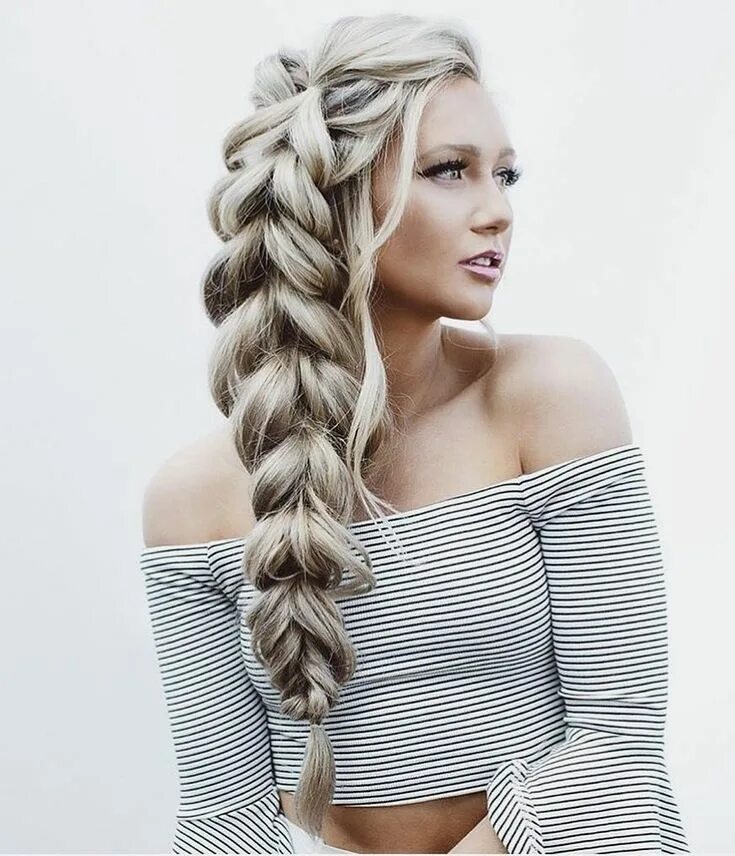 Прическа на длинные волосы косы женщине Dutch braid, pull through braid, side braid,bridal,bridal hair style Hair styles