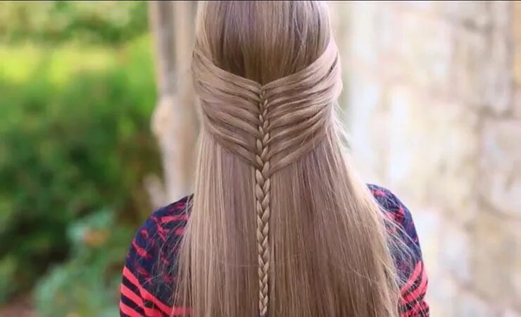 Прическа на длинные волосы на прогулку Mermaid braid, Hair styles, Hair braid guide