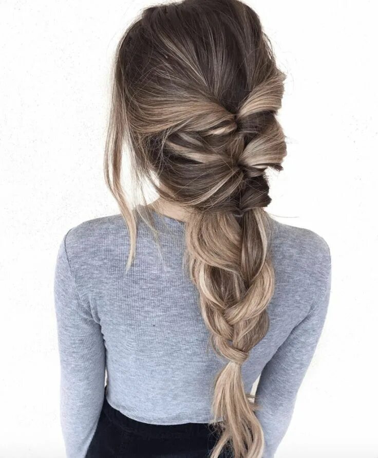 Прическа на длинные волосы на прогулку Braid inspiration. Long hair beach waves. Summer hair styles. Long hair styles, 