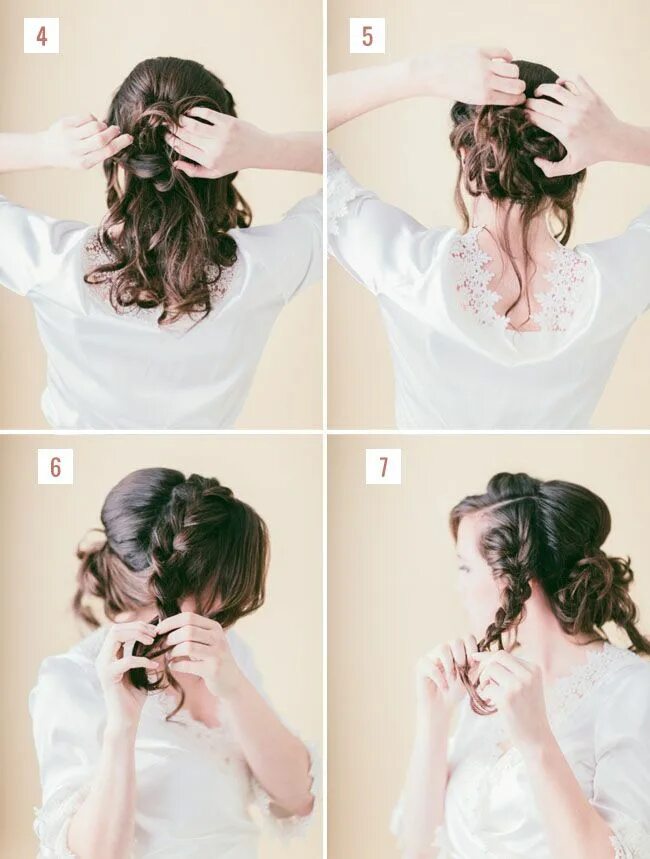 Прическа на длинные волосы на роспись Hair Tutorial: Loose Braided Updo Bridesmaid hair long, Hair tutorial, Diy weddi