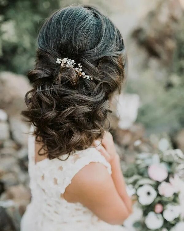 Прическа на длинные волосы на свадьбу гостье ❤ 110 Wedding Hairstyles for Long Hair from Hair and Makeup by Steph - Hi Miss P