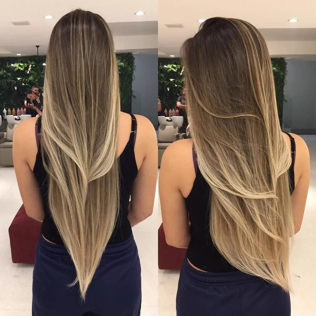 Прическа на длинные волосы окрашивание волос Beautiful Balayage Hair Inspiration