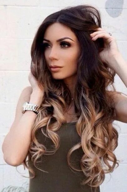 Прическа на длинные волосы окрашивание волос #brownhairbalayage Brown ombre hair, Hair styles, Ombre hair color