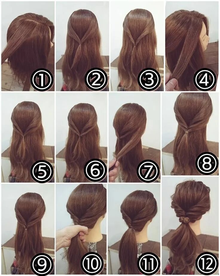 Прическа на длинные волосы по этапно Pin on Play Dress Up Long hair styles, Hair styles, Creative hairstyles