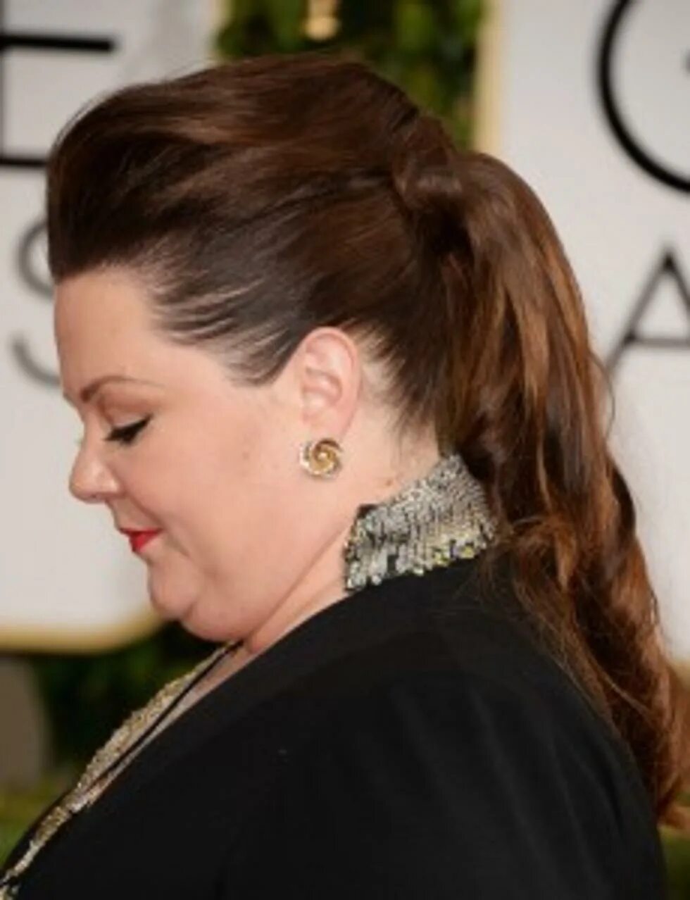 Прическа на длинные волосы полной женщине Designers Refuse To Make An Oscar Dress For Melissa McCarthy