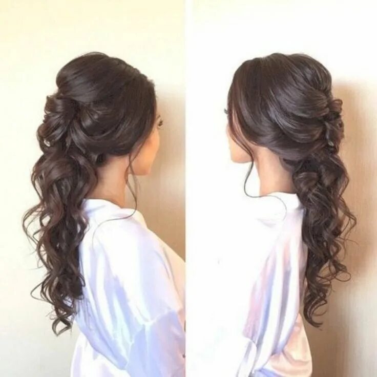 Прическа на длинные волосы с помощью 15 Schöne und entzückende Half Up Half Down Hochzeitsfrisuren Ideen - Wedding Ha