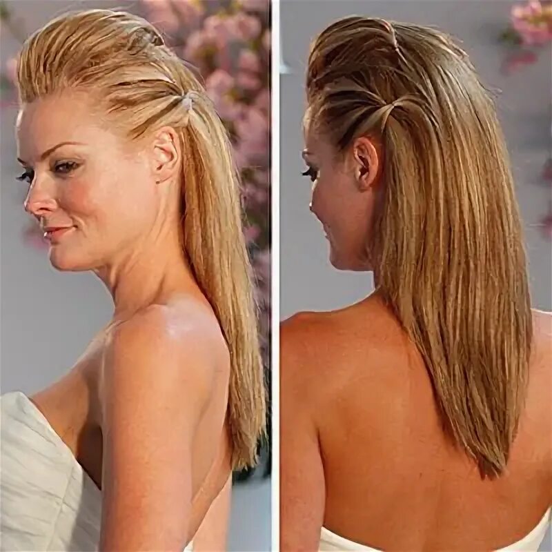 Прическа на длинные волосы сбоку Straight hairdo Straight wedding hair, Simple elegant hairstyles, Wedding hairst