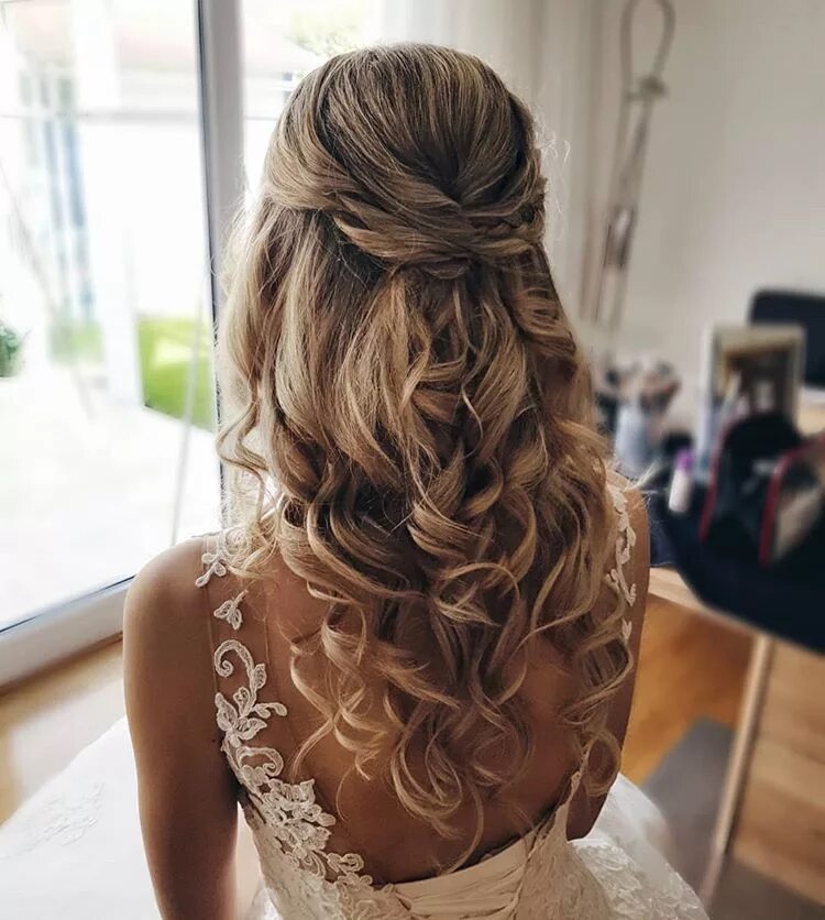 Прическа на длинные волосы шторы romantische #brautstyling by me @greatwist #greatwist #hochzeit #brautfrisur #br