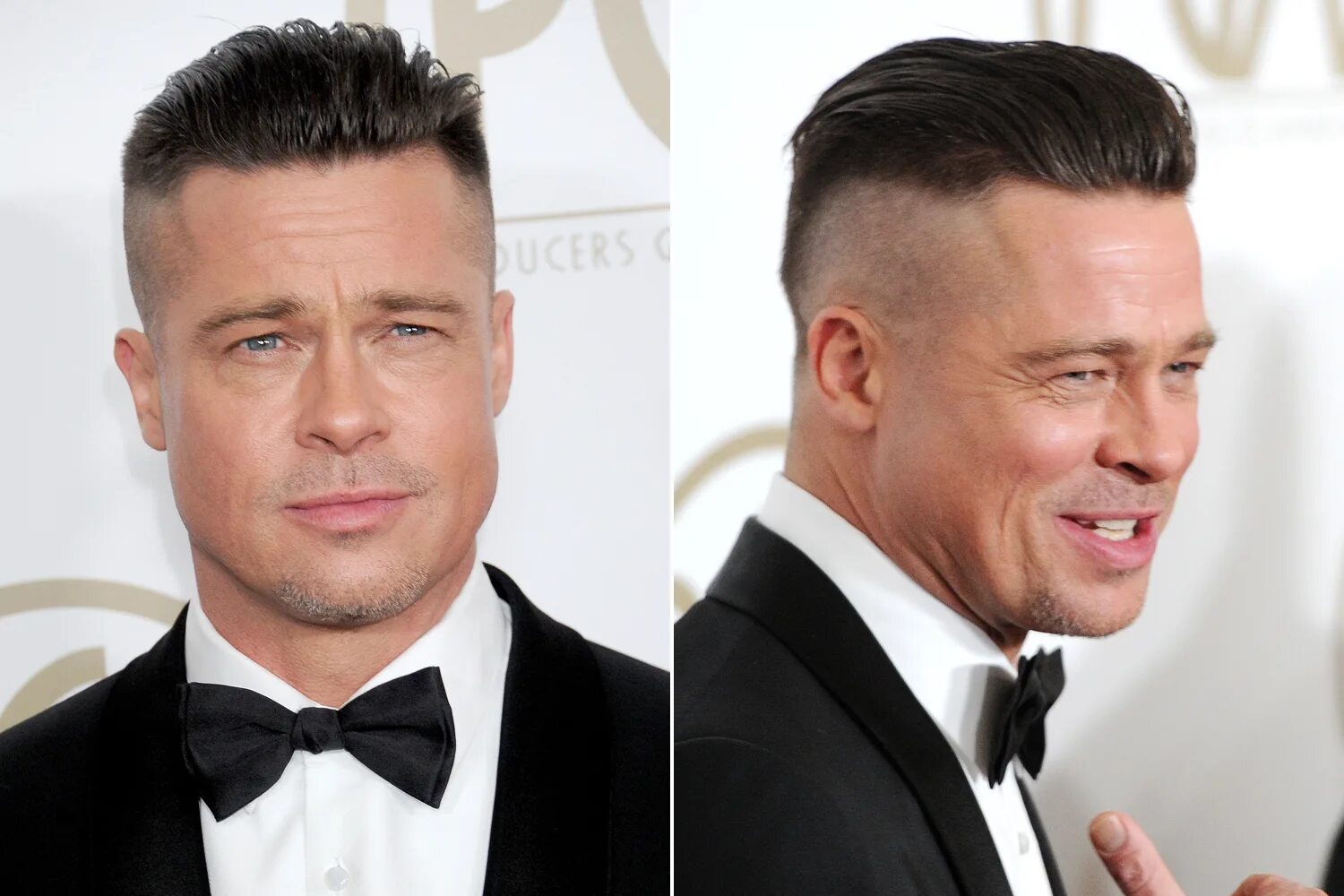 Прическа на длинные жесткие волосы Brad Pitt explains new 'do at awards shows Page Six