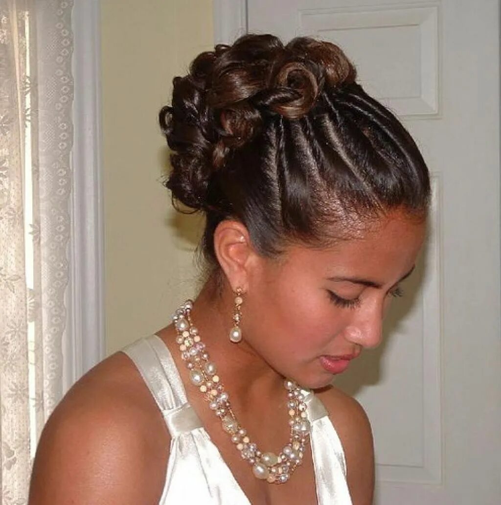 Прическа на длинных волосах жгутики African American Bridal Hairstyles Beauty Medium Hairstyles Inside Wedding Hairs