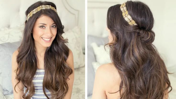 Прическа на длинный волос 60 х Twisted Hair Band Hairband hairstyle, Headband hairstyles, Long hair styles