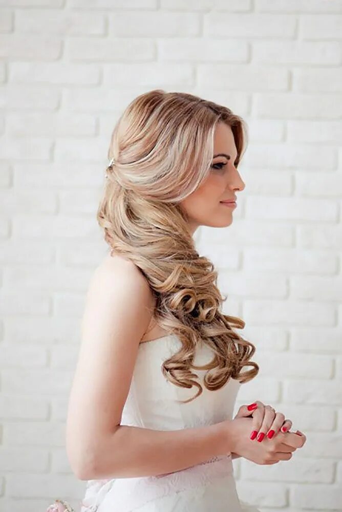 Прическа на длинный волос на бок 71 Perfect Half Up Half Down Wedding Hairstyles Wedding Forward Penteado noiva, 