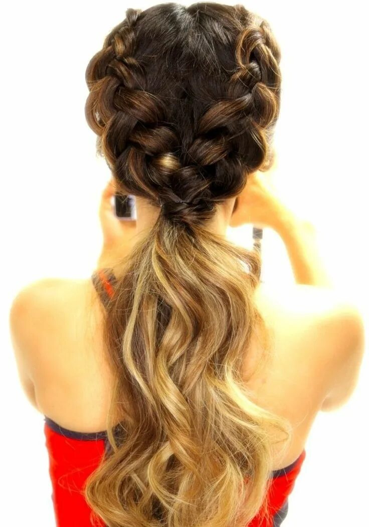 Прическа на др на длинные волосы 13 Hairstyles Perfect For The Gym Cute ponytail hairstyles, Braided ponytail hai