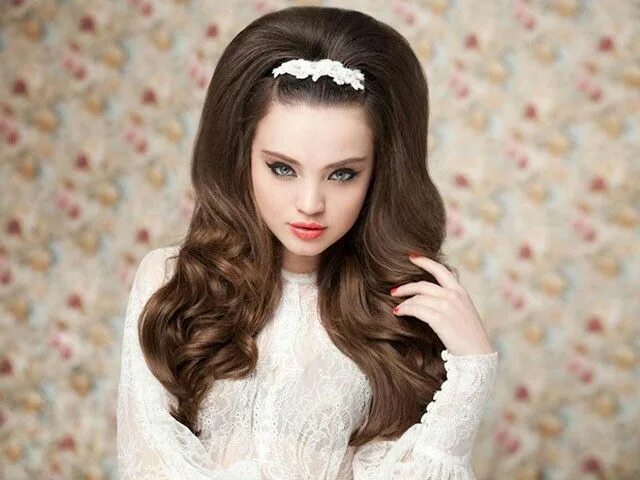 Прическа на фотосессию свадебные прически с начесом Long hair styles, Bouffant hair, Long bridal hair