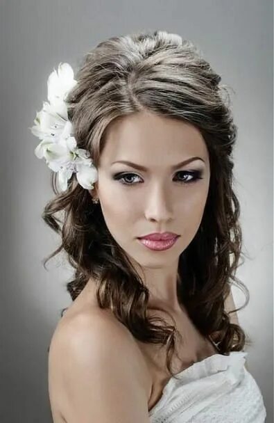 Прическа на фотосессию на средние Pin on Long wedding hairstyles