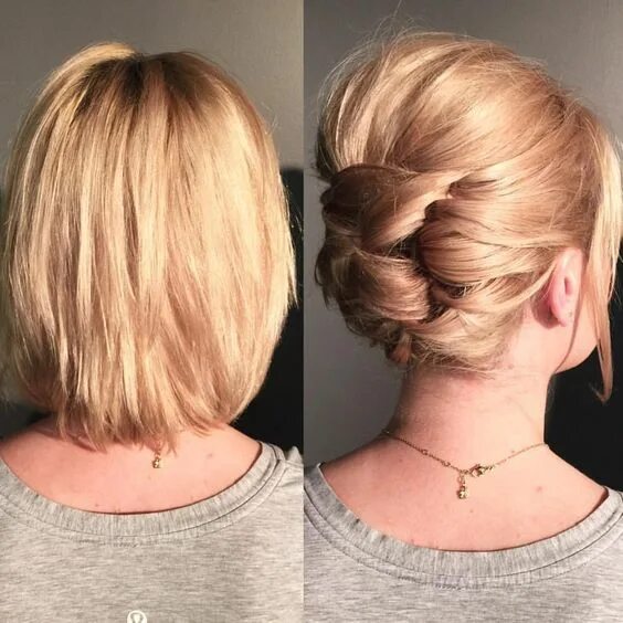 Прическа на грязное каре Stylish Short Hair Updos and Haircuts