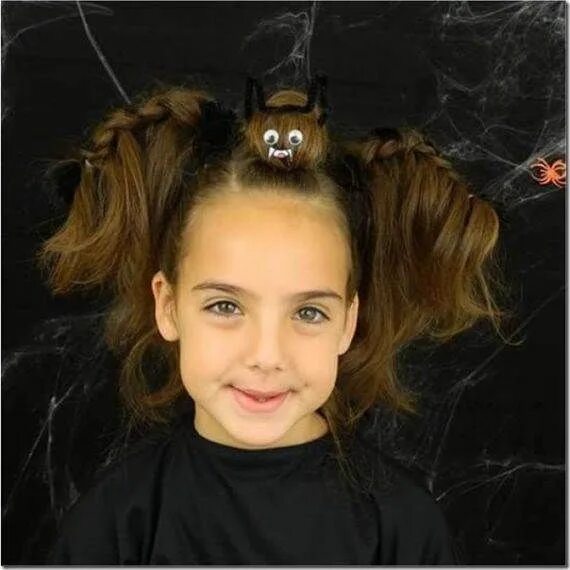 Прическа на хэллоуин для девочки Top 50 Crazy Hairstyles Ideas for Kids Halloween hair, Crazy hair days, Hair sty