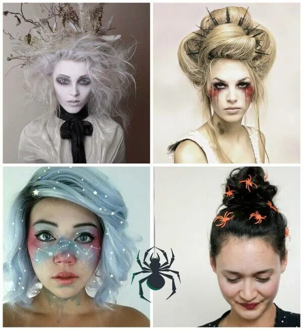 Прическа на хэллоуин на длинные волосы HALLOWEEN HAIRSTYLES - K4 Fashion