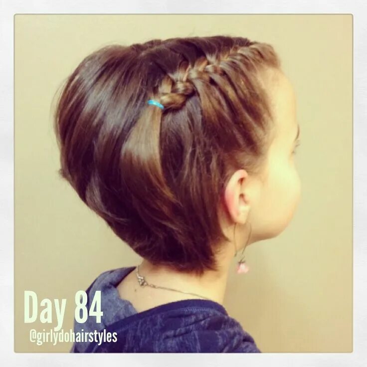 Прическа на каре 2024 девочке Girly Do Hairstyles: By Jenn: Week 19 #GirlyDos100DaysofHair Girly hairstyles, G