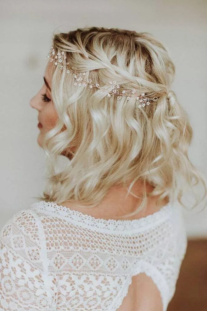 Прическа на каре на свадьбу гостье Braut Haarbänder für die Hochzeit online kaufen ♥ Wedding hairstyles, Hair style