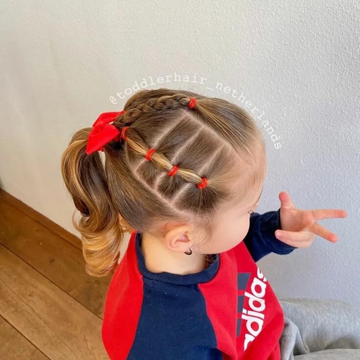 Прическа на каре с резиночками силиконовыми Pin by Kesh on Toddler hairstyles girl Little girl hairstyles, Baby girl hairsty