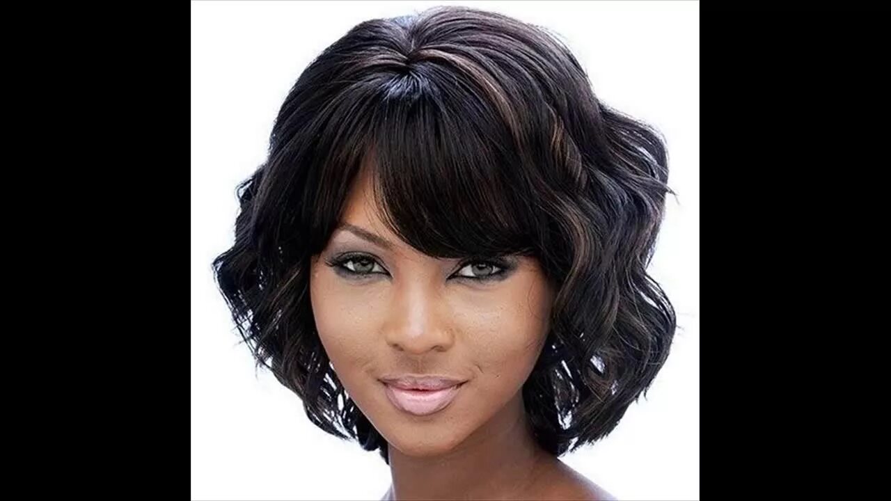 Прическа на короткие черные волосы Groovy Short Bob Hairstyles for Black Women - YouTube