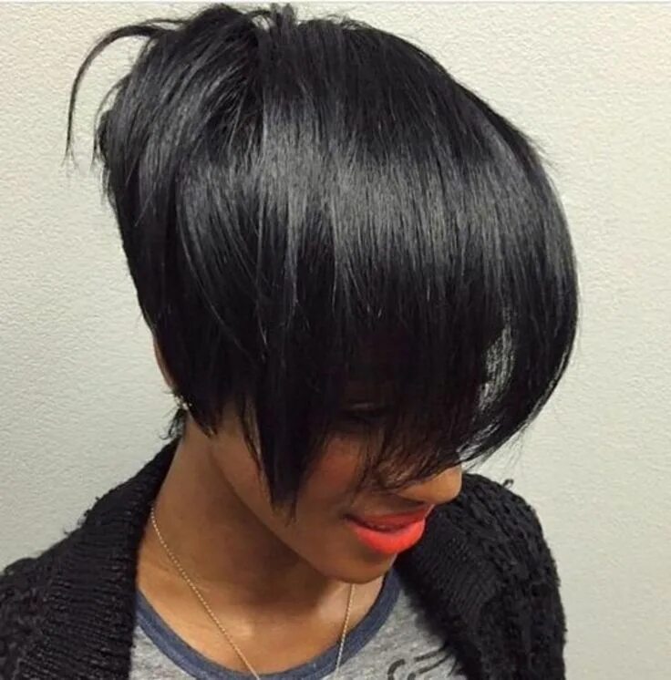 Прическа на короткие черные волосы 60 Showiest Bob Haircuts for Black Women Short bob hairstyles, Choppy bob hairst