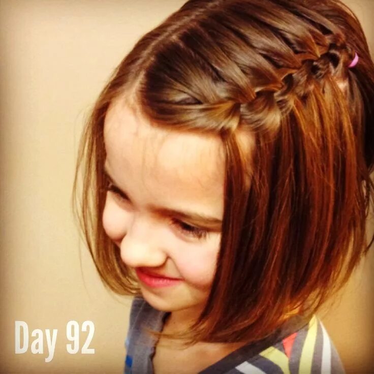 Прическа на короткие волосы 10 лет Girly Do Hairstyles: By Jenn: Week 21 #GirlyDos100DaysofHair Hair, Kids hairstyl