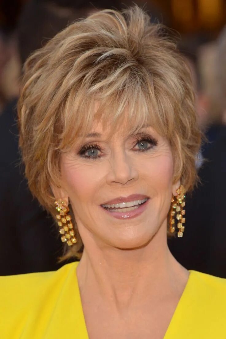 Прическа на короткие волосы 55 Jane Fonda’s Hair Has Gone Through Some Crazy Changes Over the Years Jane fonda 